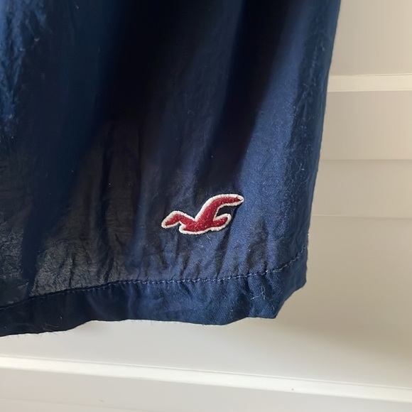 Hollister Women’s Dark Blue Ruffled Cotton Dress w/ Adjustable Straps - Small - Picture 4 of 6